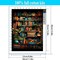 4 Pack Book Flower Stamped Cross Stitch Kits for Adults - Embroidery Kits for Beginners Adults,11 CT Patterns Dimensions Counted Cross Stitch Kits for Arts Craft Kits12x16 inch